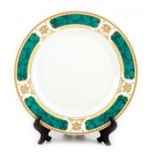 Керамическая, орнамент `Зеленый мрамор`